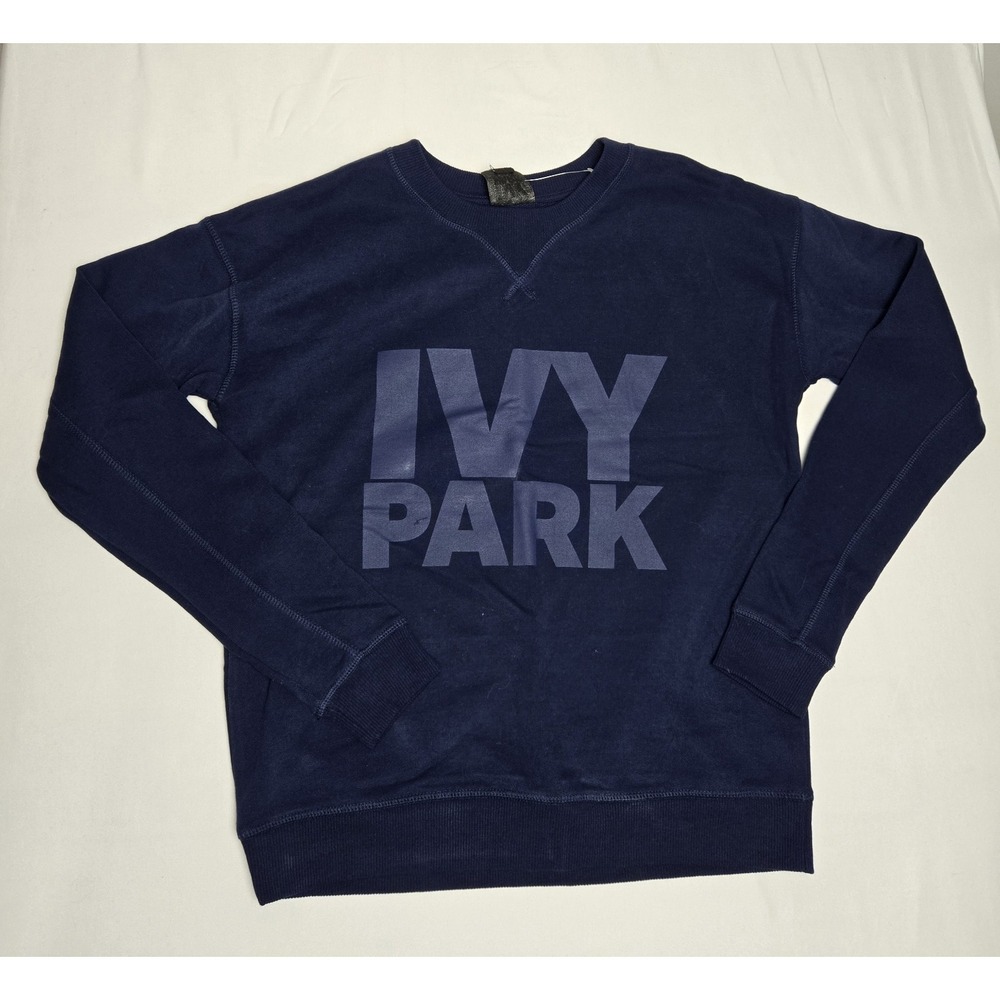 IVY PARK navy blue pullover sweatshirt womens sz small NWT